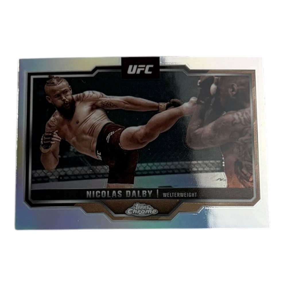 2025 Topps Chrome UFC Nicolas Dalby‎ Refractor Card 42 Welterweight MMA Danish
